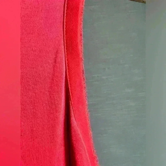 H By Halston Womens Red Orange  Sleeveless Casual Summer Spring Tank Top Small - Picture 6 of 8